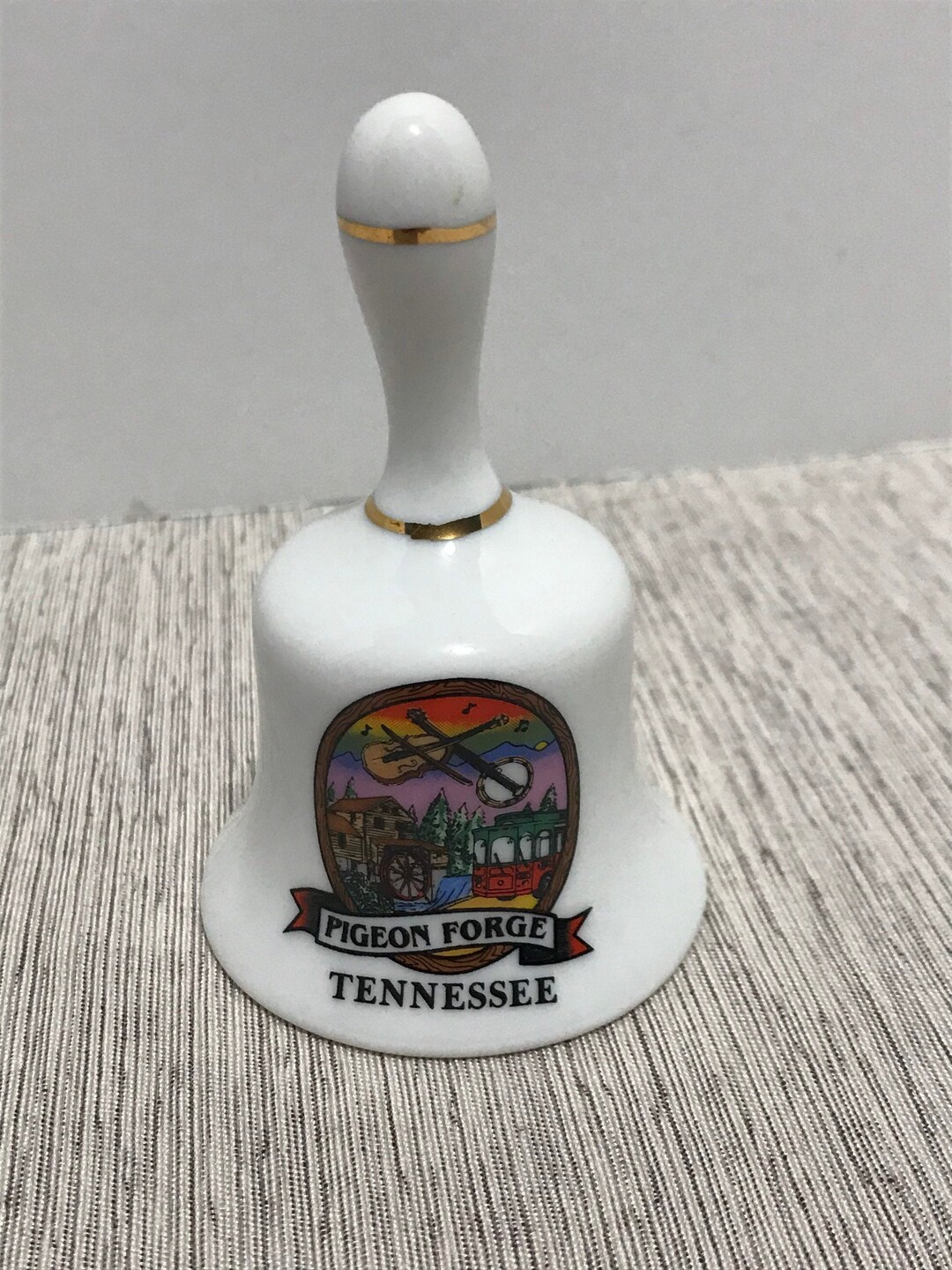 Pigeon Tennessee Souvenir Porcelain Collector Bell Etsy