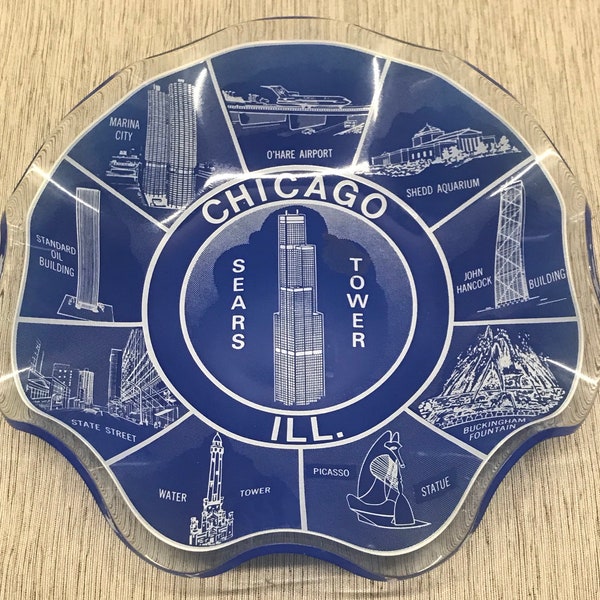 Chicago Souvenir Plate - Color - Great Chicago Gifts