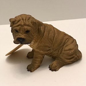 Vintage Chinese Shar Pei Sharpei Dog Puppy Canine Collection Figurine