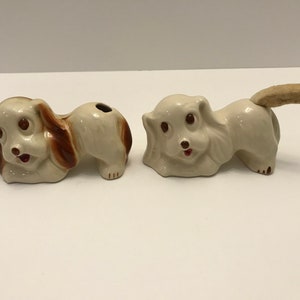 Vintage Pair of Cocker Spaniel Dog Pen Holders Pet Lover Gift Office