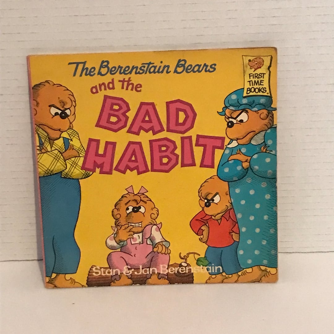 Vintage 1986 the Berenstain Bears and the Bad Habit Paperback Children ...