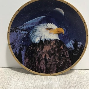 Vintage 1995 Lenox Pride of Yosemite Bald Eagle Bird Collector Plate A0481