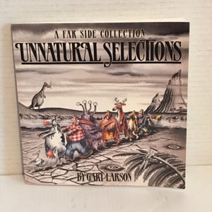 Vintage 1991 Unnatural Selections A Far Side Collection Gary Larson Paperback Book Comics