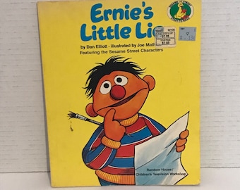 Vintage 1983 Ernie’s Little Lie Paperback Childrens Book Sesame Street