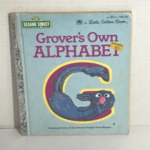 Vintage 1978 Grover’s Own Alphabet Hardcover Children's Book Little ...