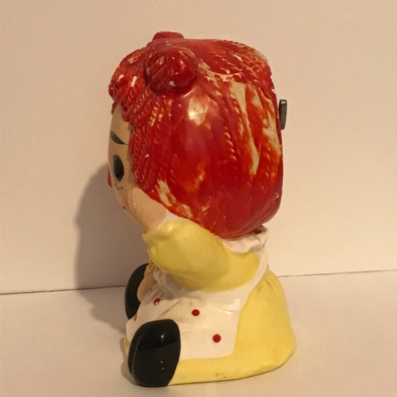 Vintage 1970s Raggedy Ann Ceramic Bank and Music Box - Etsy
