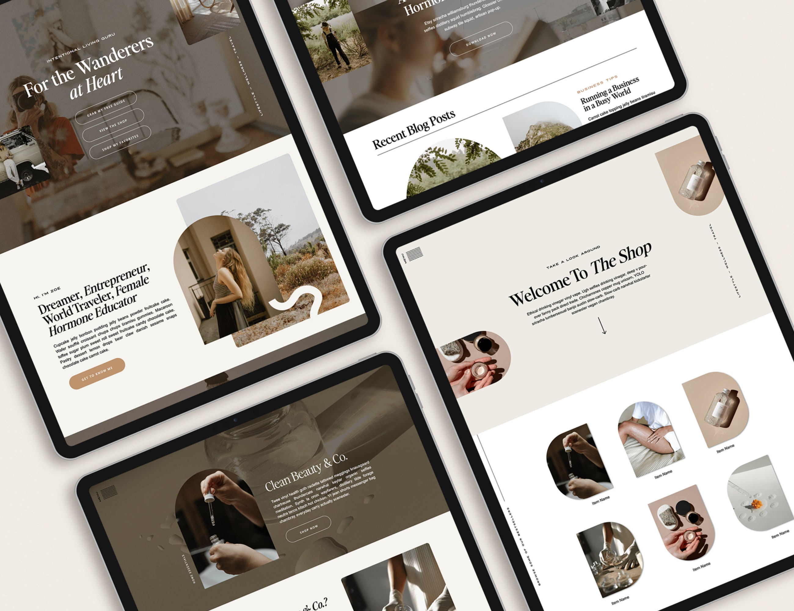 Showit Website Template, Influencer Website Template, Boho Website ...