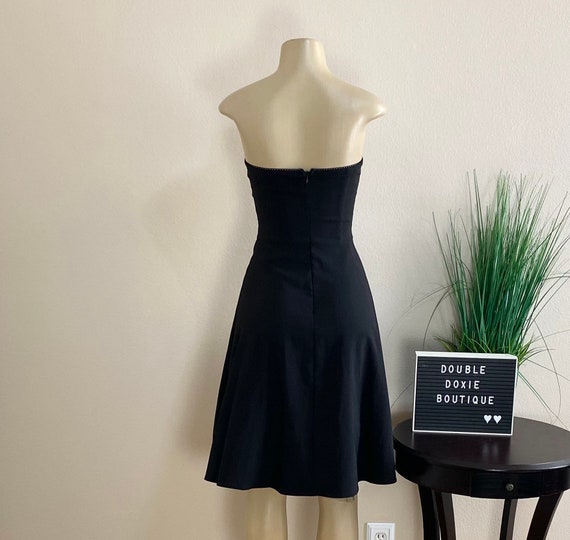 RAMPAGE | Vintage 90s Black Strapless Dress Sz 5 - image 8