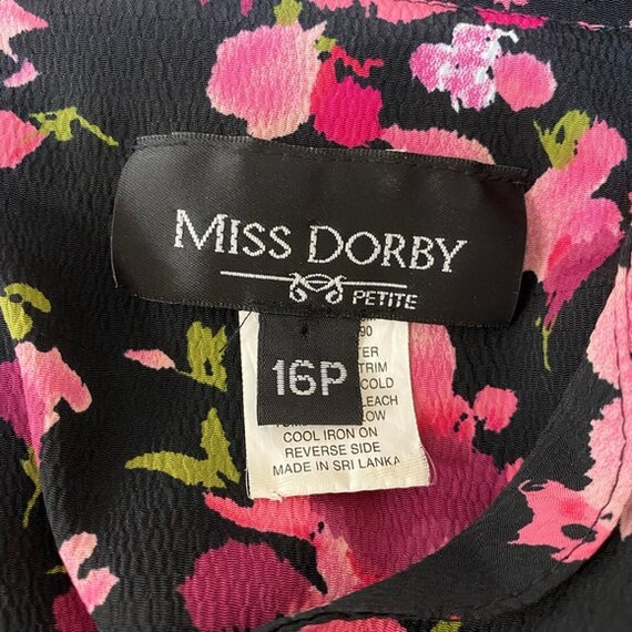 MISS DORBY | Vintage Pink Floral Button Up Dress … - image 7