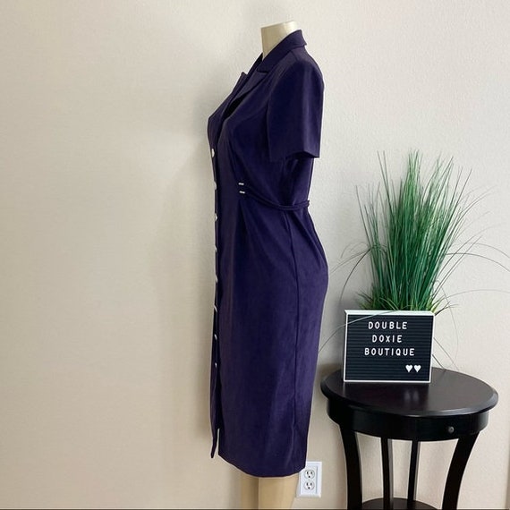 MISS DORBY | Vintage Purple Button Up Midi Dress … - image 6