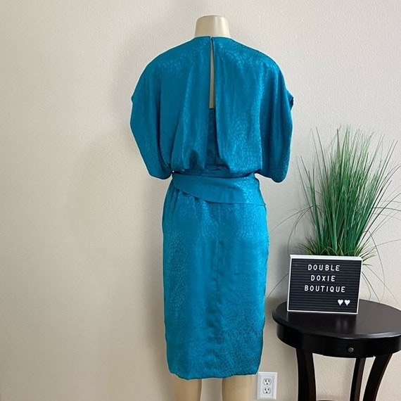 Morton Myles For The Warrens | Vintage Teal Drape… - image 10