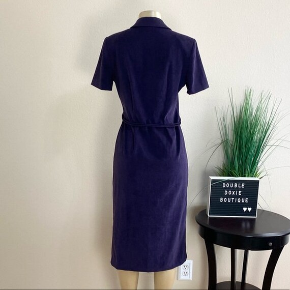 MISS DORBY | Vintage Purple Button Up Midi Dress … - image 4