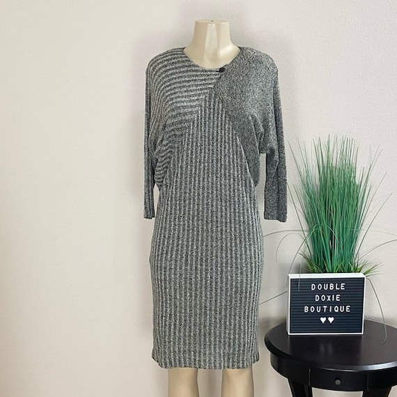WILD ROSE | Vintage Striped Knit Dress Sz 3/4 - image 1