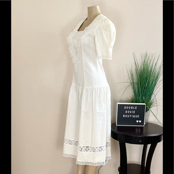 GUNNE SAX | Vintage Cream Cottagecore Midi Dress … - image 6