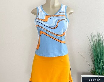 NIKE | Vintage Blue And Orange Tennis Skort Set Sz S