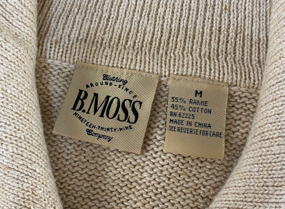 B.MOSS | Vintage Collared Zip Up Cardigan Sz M - image 9