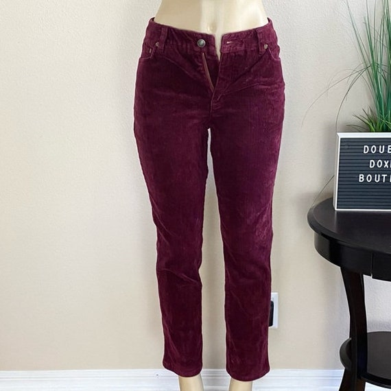 NEWPORT NEWS | Vintage Maroon High Waist Corduroy… - image 1