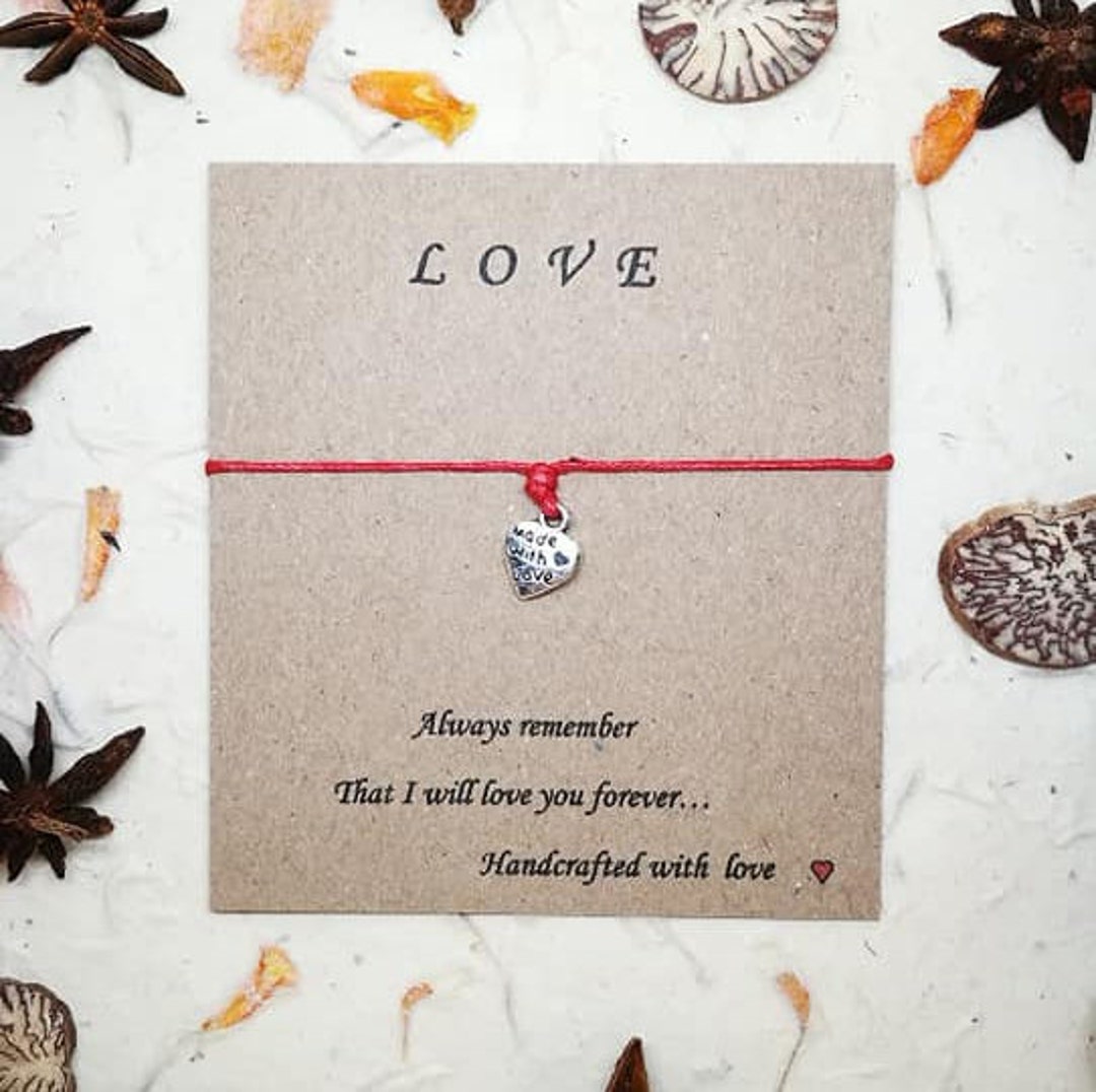 LOVE Wish String Bracelet, Anniversary Gift, Anniversary Bracelet
