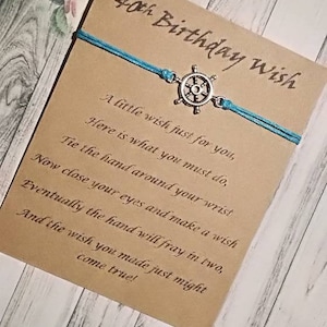 Wunscharmband, Wunscharmband, Friends Forever, Tibetisch, Unendlichkeit, Charm und Botschaftskarte, Freundschaft, Geschenk, Unisex Handmade