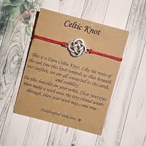 Wunsch-Armband, Wunsch-Armband, Freunde für immer, Tibetisch, Unendlichkeit, Charme und Nachricht Karte, Freundschaft, Brithday, Geschenk, Unisex handgefertigt