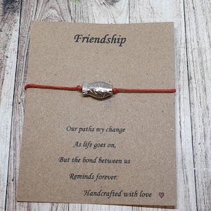 Wish Bracelet  Friendship Bracelet Cotton Cord Boho Jewellery  Fish Red bracelet - Fish Wish Bracelet cord