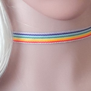 Rainbow Choker, Pride Parade, Summer Holiday, THey She, Pride Necklace Jewelry, Gay Praide Lesbian Queen LGBTQ