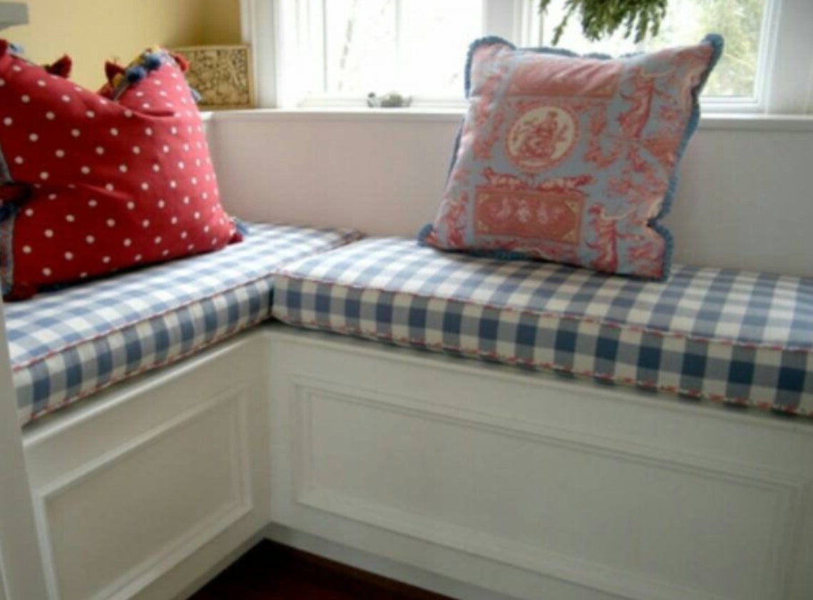 SALE Custom Made Bench Cushions PLEASE READ the Etsy