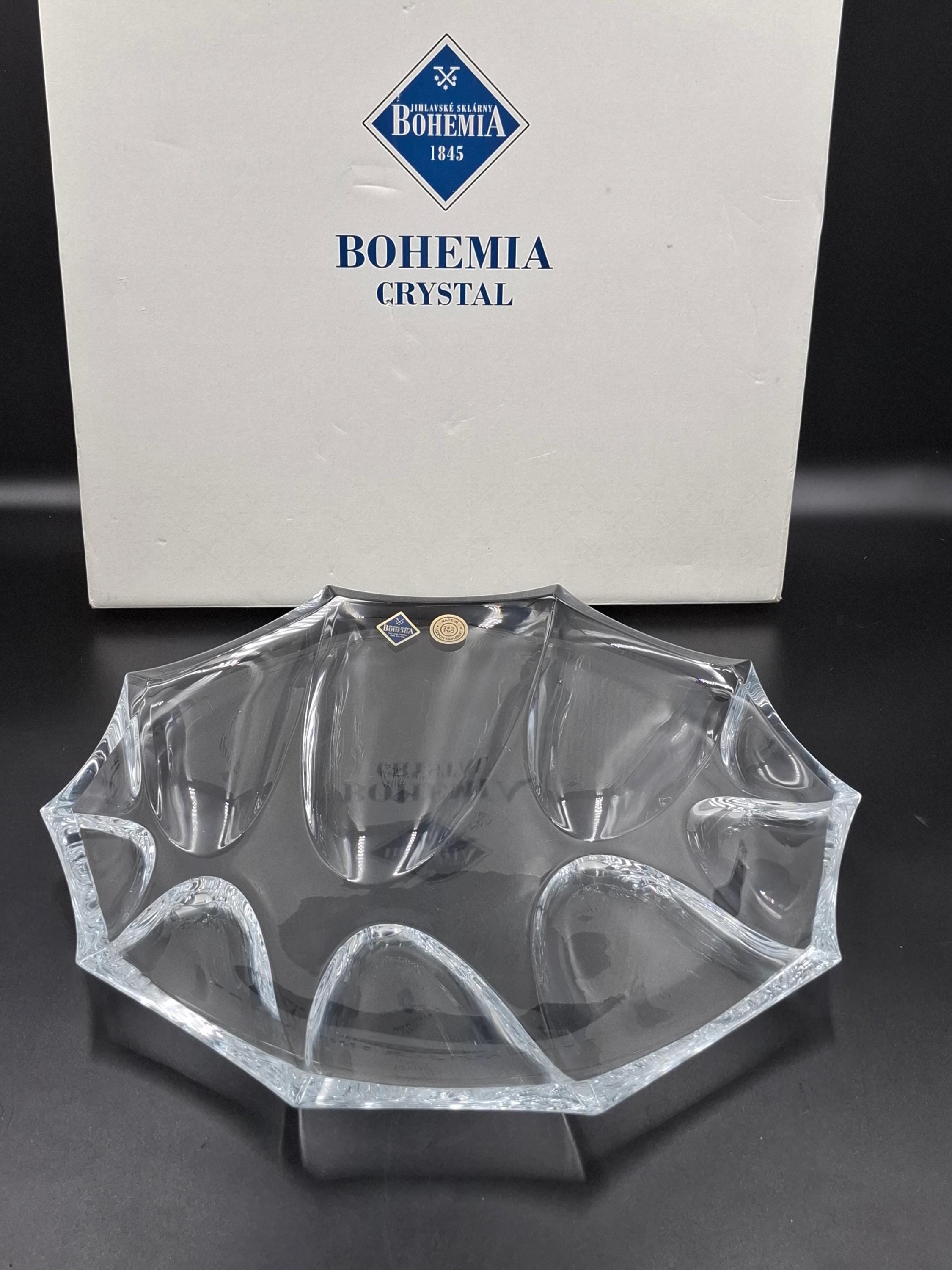 ヴィンテージ ボヘミア クリスタル ボウル プレート CALYPSO