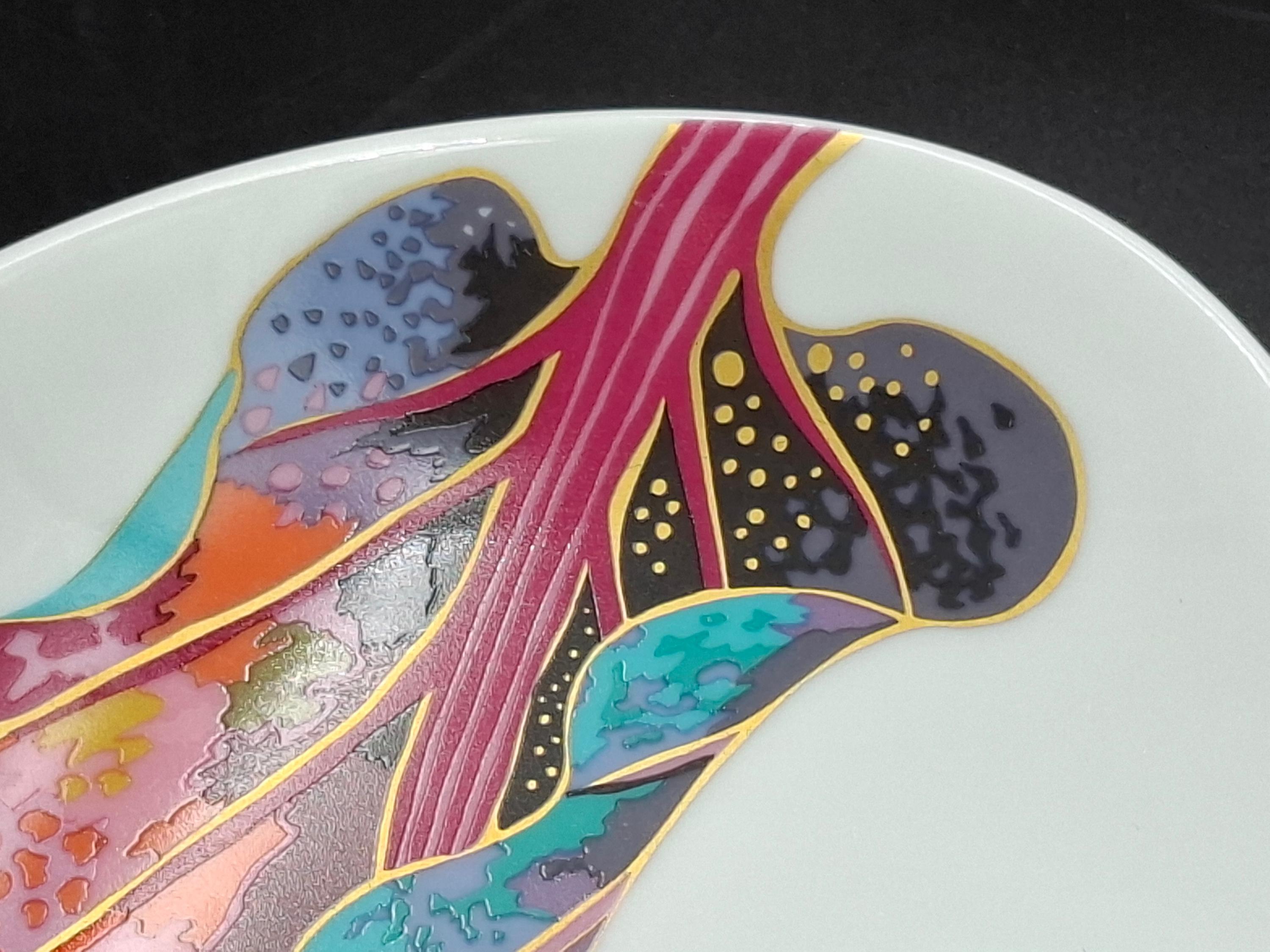 Vintage Rosenthal JVD Vaart Brigitte Doege Plate Germany 1980s
