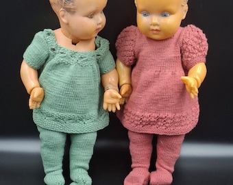 Vintage Convert &Company Celluloid Dolls Nani and Nano In original clothing. France 1930s RAR