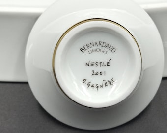 BERNARDAUD LIMOGES 皿 O.GAGNERE ITHÈQUE Rare Bernardaud Limoges X Nestlé 2001 Collector's Set by Olivier