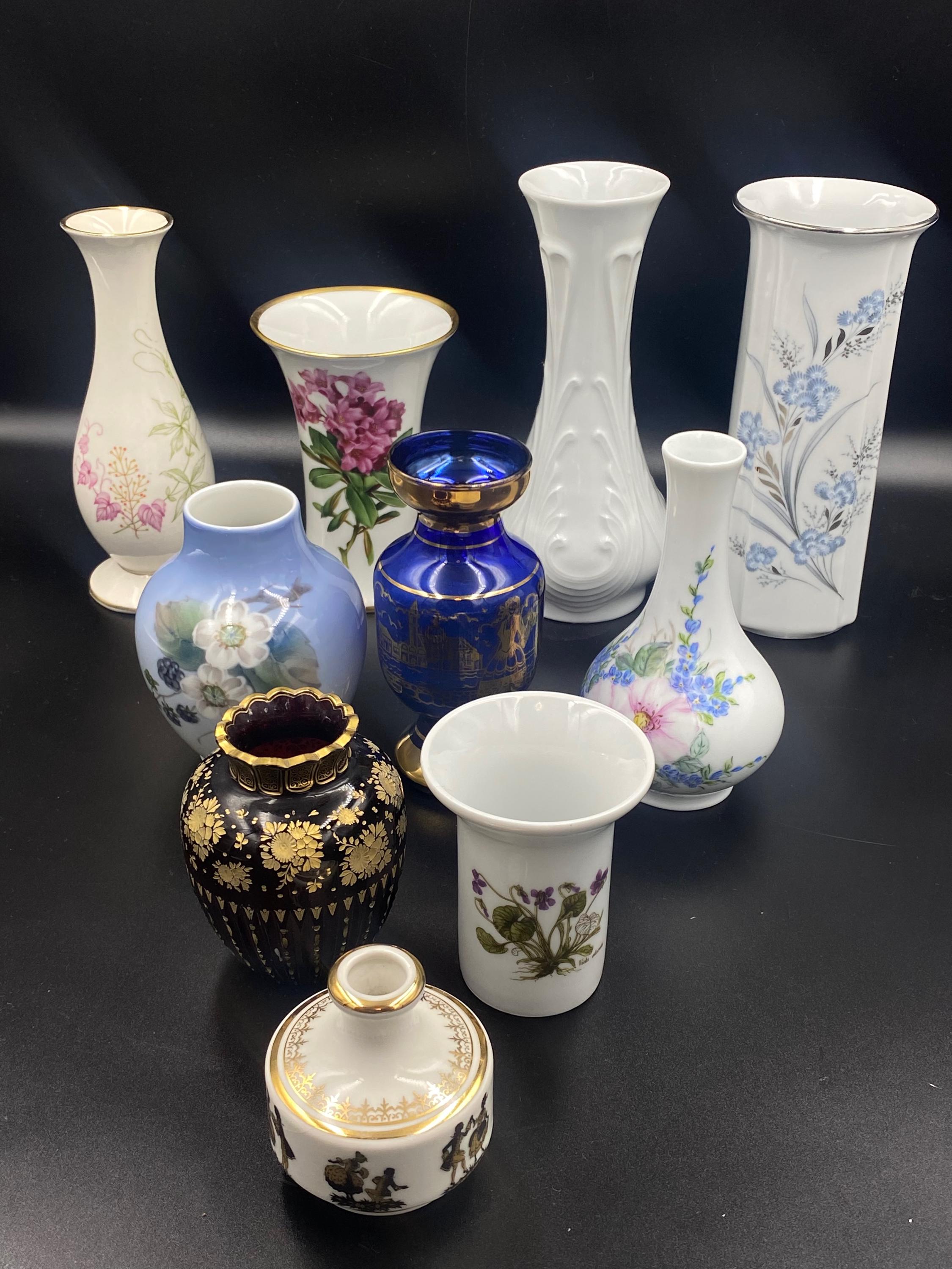 1960年代｜ドイツ｜コバルトブルーの花瓶 1960年代～70年代ドイツ製ヴィンテージ花瓶10点。状態良好、コバルト