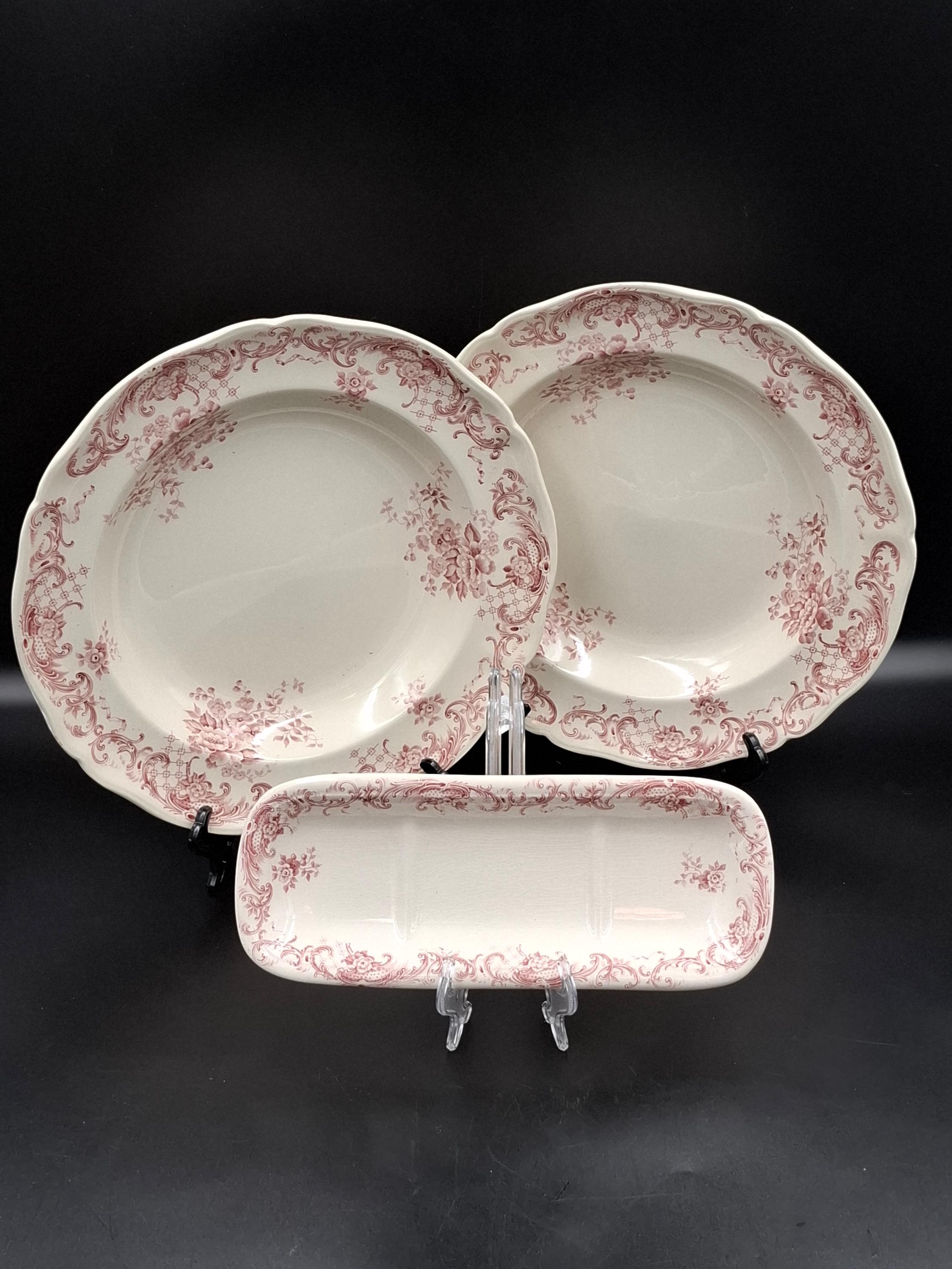 アンティーク ビレロイ＆ボッホ ブルゲンラント　オーバル　楕円形　大皿 アンティーク ビレロイ＆ボッホ ブルゲンラント オーバル 楕円形 大皿