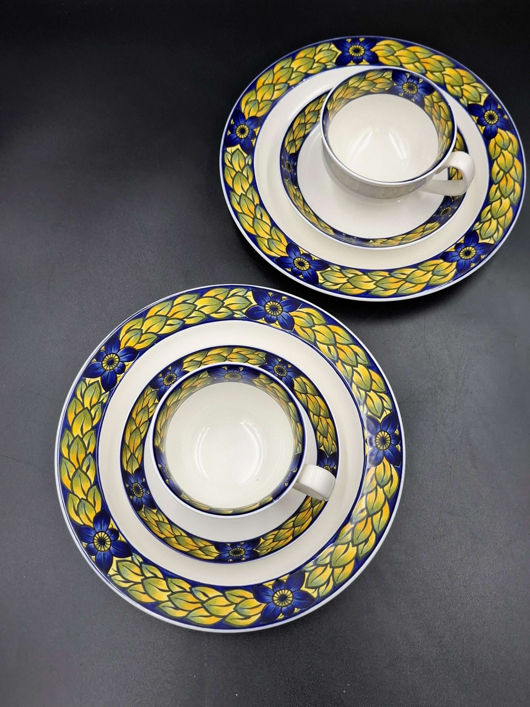 Royal Copenhagen Blue Pheasant Set 2 Trio Vintage Tea Coffee Сup
