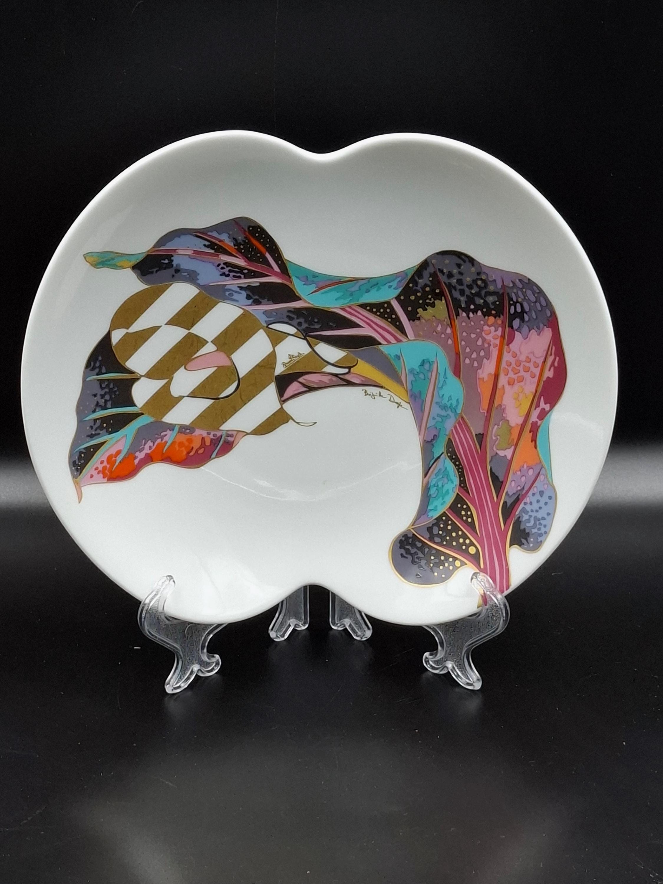 Vintage Rosenthal JVD Vaart Brigitte Doege Plate Germany 1980s