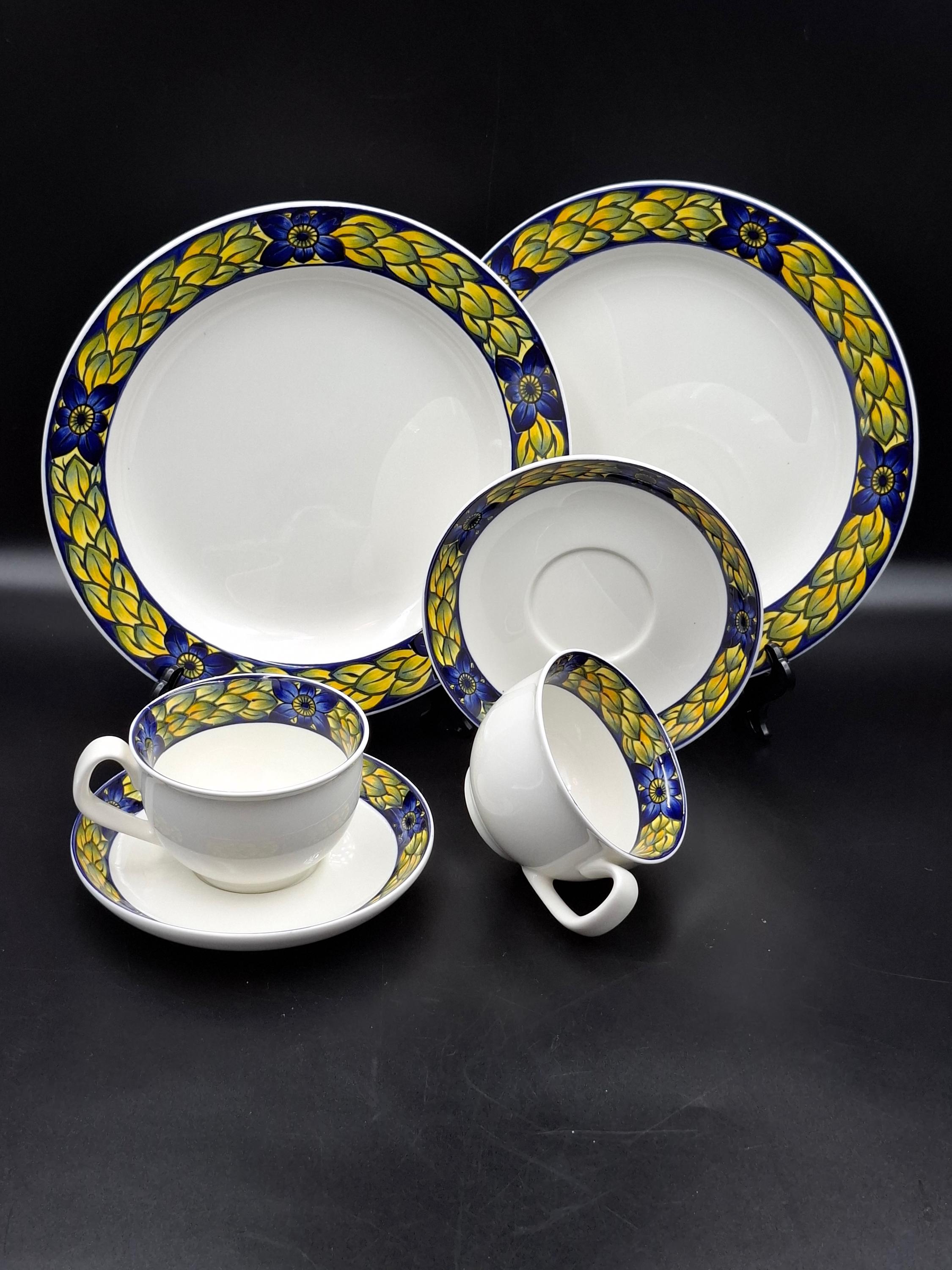 Royal Copenhagen Blue Pheasant Set 2 Trio Vintage Tea Coffee Сup