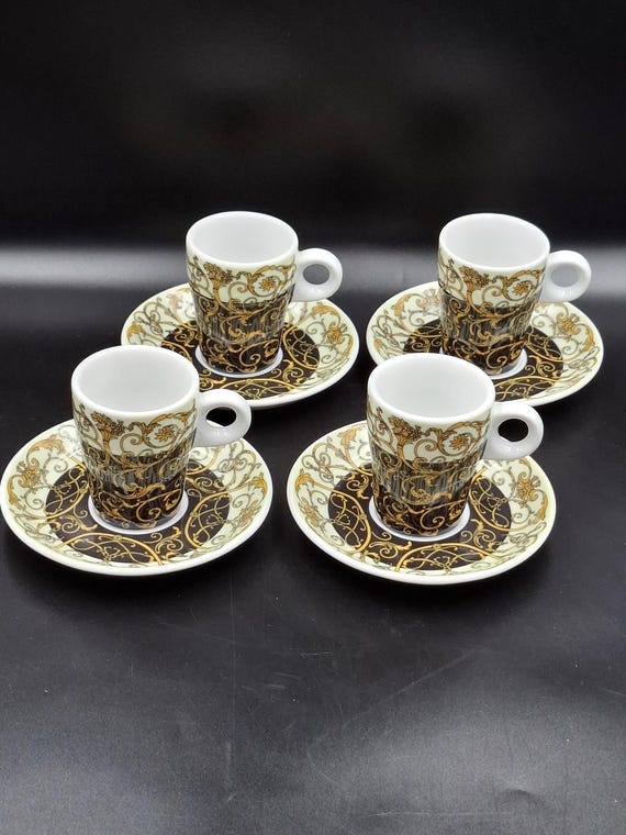 Vintage Set 4piec Tea Coffee Сup Saucer Langenthal Suisse