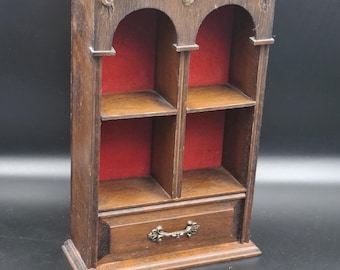 Wall Curio Display wooden Display Storage Curio Cabinet. Wall Shelf