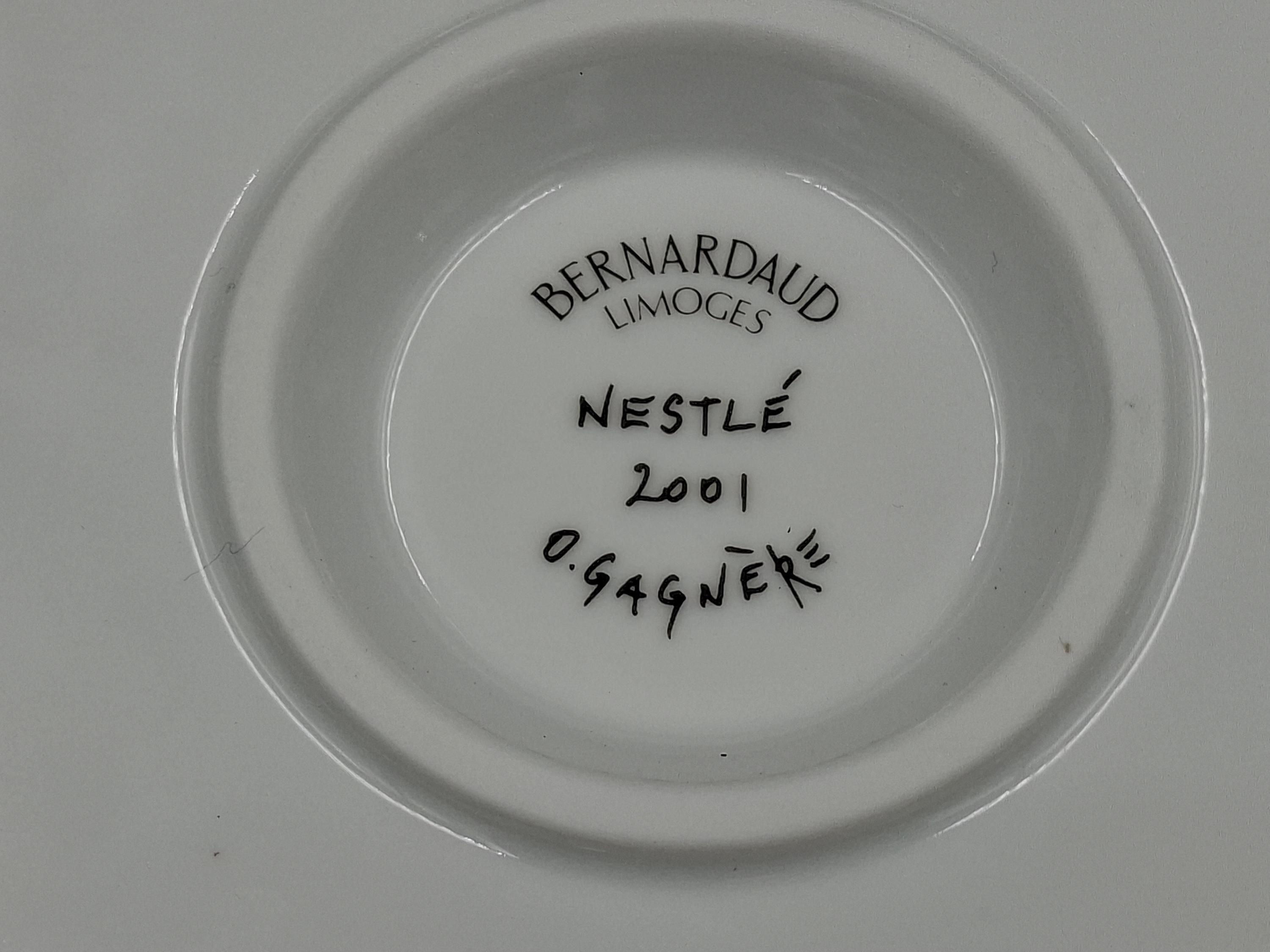 Rare Bernardaud Limoges X Nestlé 2001 Collector's Set by Olivier