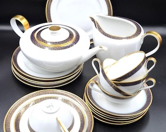 Vintage Hutschenreuther 1838 Tirschenreuth Genuine Cobalt Coffee