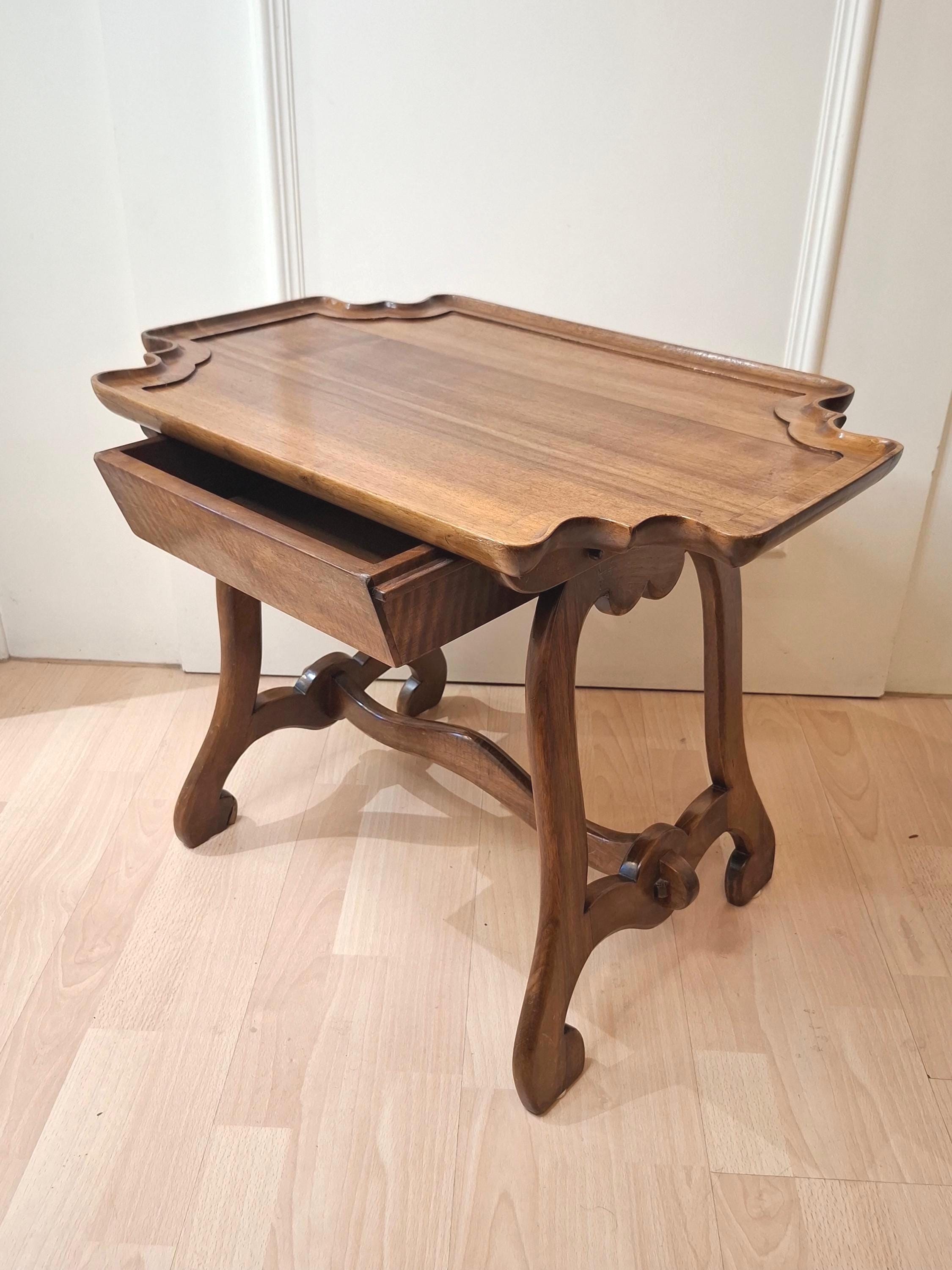 Dark Walnut Antique French Tables - Etsy