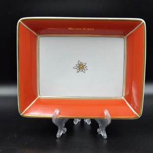 Vintage Porcelain Dish Plate Michel Jardie Swiss designer Ethno Collection products Kaiser Germany 1990s Collectible Plate Ashtray Rare