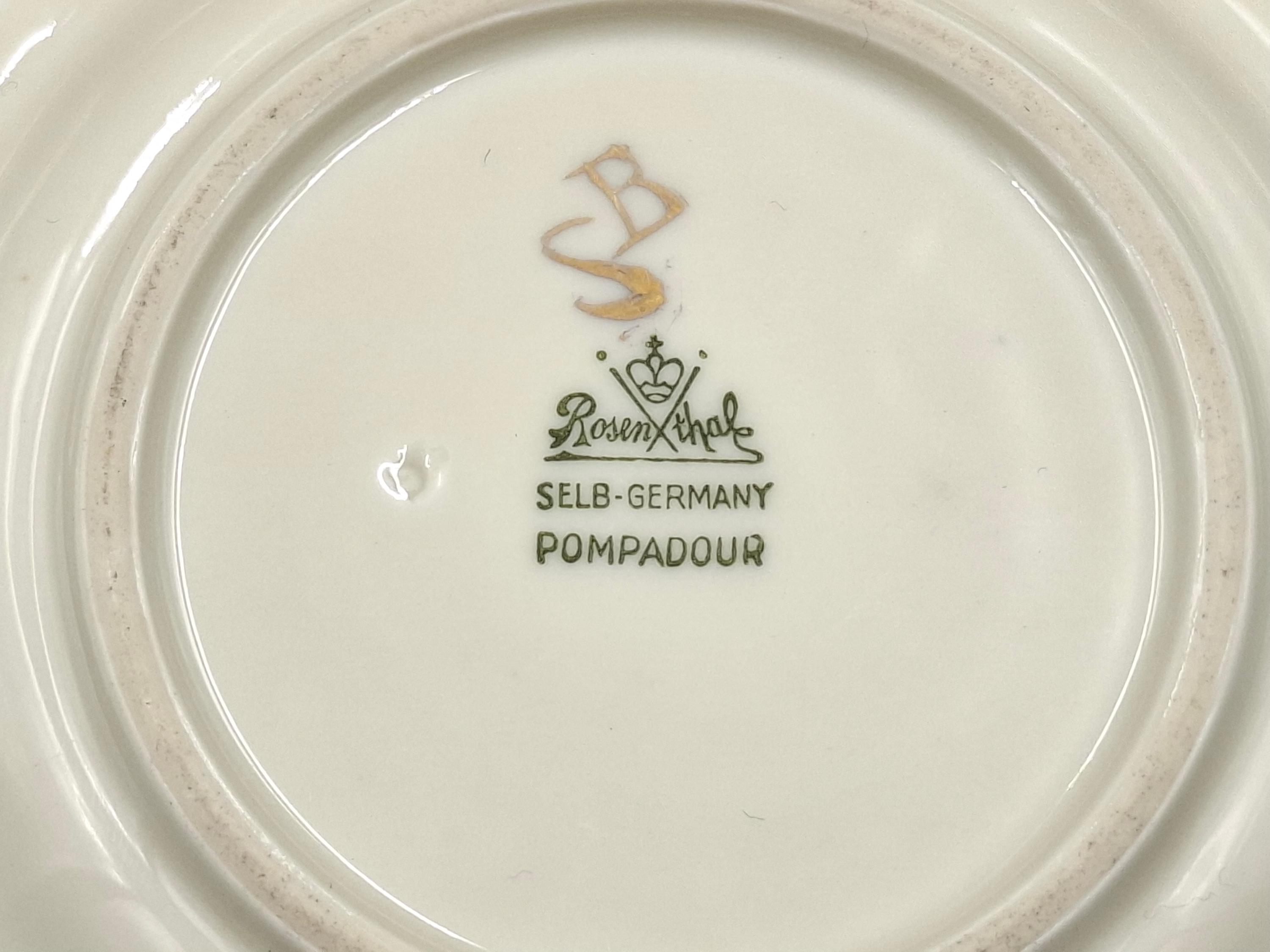 ヴィンテージ ローゼンタール プレートセット 6ピース ポンパドール