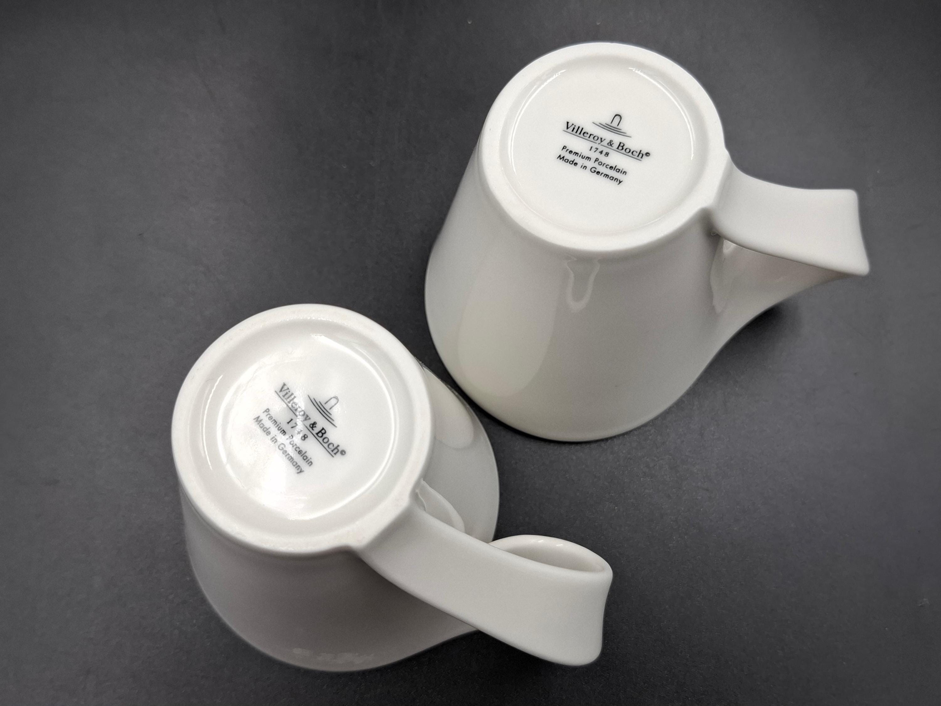 Set 2 Pair New Wave Villeroy & Boch Germany Coffee Cappuccino Cups