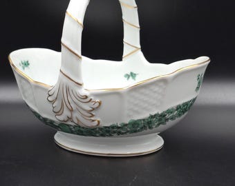 Antik Rosenthal Bavaria Porslinskorg - Art Nouveau - Modell Ph. Rosenthal ca 1891-1906