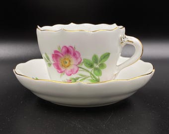 Meissen Porcelain Tray 29 cm, Pink Rose Decor - Etsy 日本
