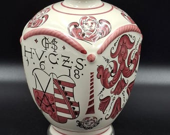 ヴィンテージ陶器 ミスカ ワイン用水差し ハンガリー伝統 手描き