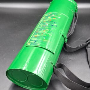 Vintage Metal Botanist Vasculum | Green Specimen Collector Box | Mid-Century Scientific Decor Unique Gift for Nature Lover, Stylish thing!