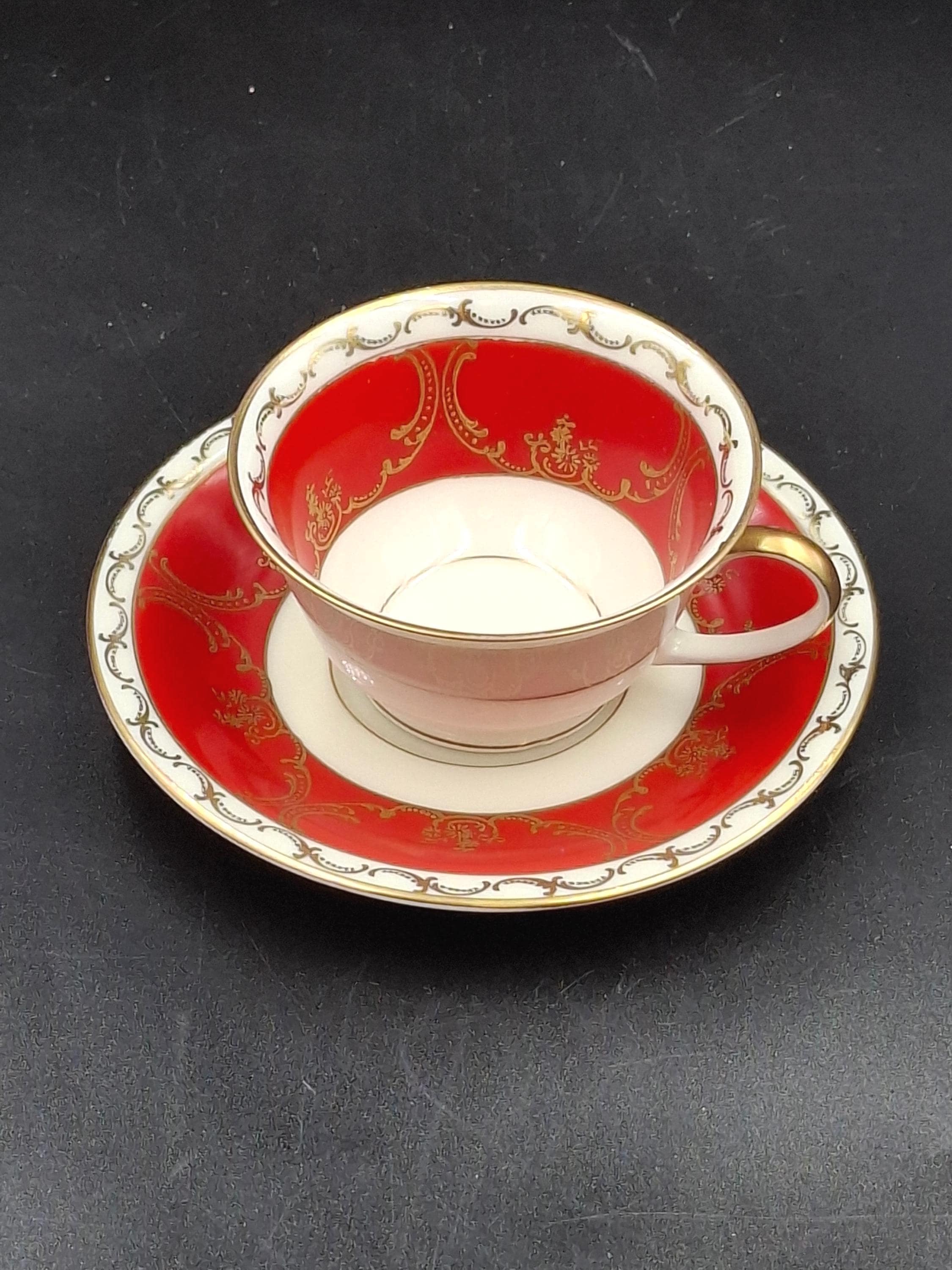 Antique Pair Rosenthal Coffee Tea Сups Saucers Kronach Germany