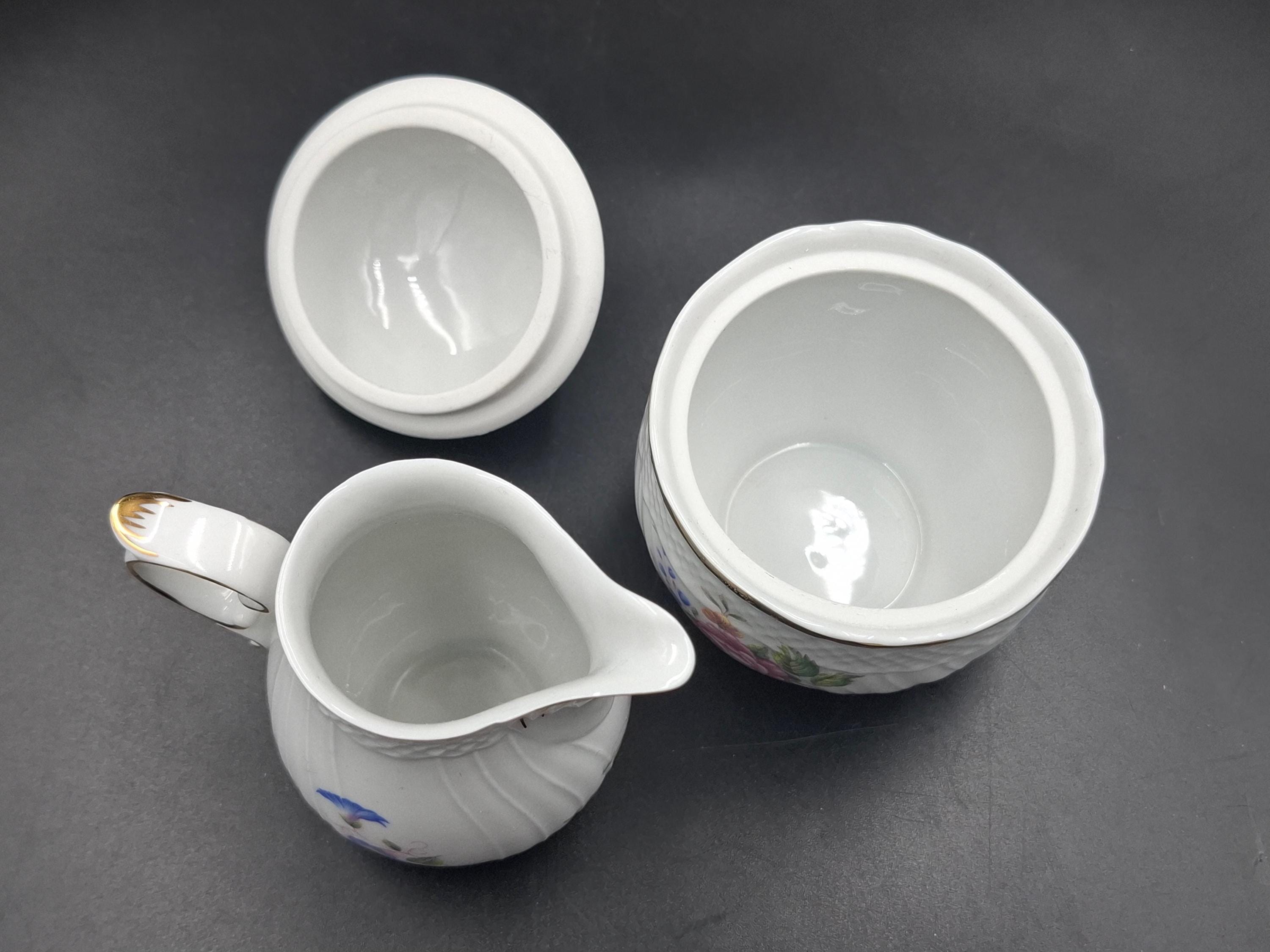 Vintage Hollóháza Hungarian Porcelain Tea Coffee Set 14 Piece Hand